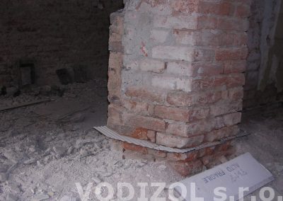 Provedení do cihlového zdiva